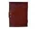 Handmade Medieval Renassiance Book Embossed Peacock Leather Journal Diary Note Book
